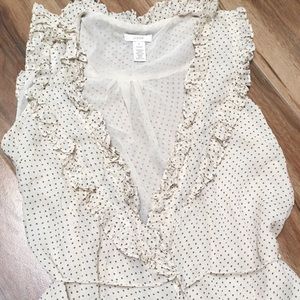 J.crew sleeveless silk wrap blouse